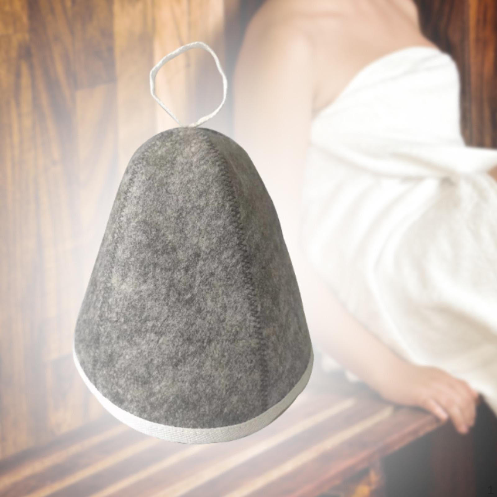 

Фетровая шляпа аксессуары удобные для ношения тюрбан для волос многоцелевая ванна для купания вапорариум grey and white