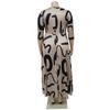 Spring and Autumn Women's Dress Fashion Temperament Tie Plus Size Long Dresses