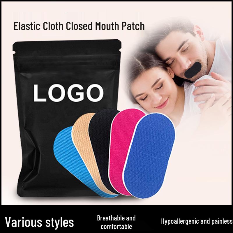 Elastisk munnteip mot snorking for barn og voksne - Pustende, søvnhjelp mot åpen munn