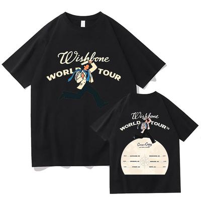 Conan Gray Wishbone World Tour 26 Tshirts Unisex Women Summer Cotton Clothing Casual Fashion Round Neck Short Sleeved Tee