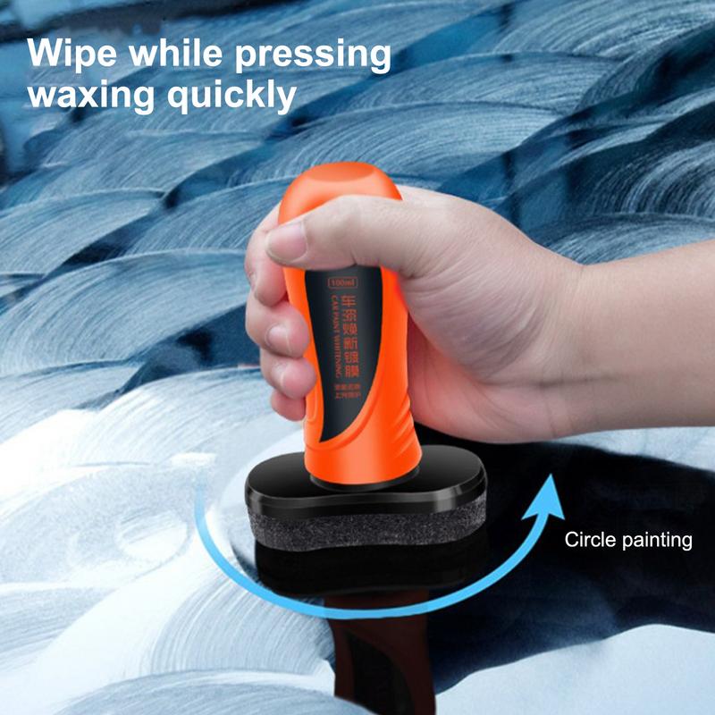 Anti-Rain For Car Glass 100ml Car Glass Cleaner Automotive Oil Film Cleaning Brush Oil Film Remover For Car Window Bathroom