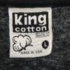 King cotton 90s Made in USA Old Short sleeve T-shirt L black Men's Used