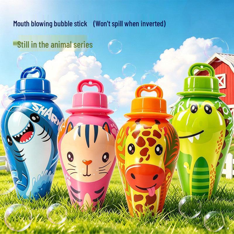 No-Spill Bubble Cup - Adorable Pet-Themed Handheld Bubble Wand for Kids' Outdoor Fun