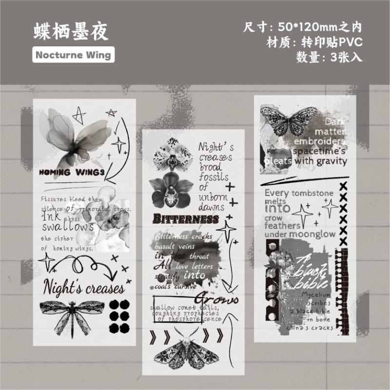 Plant Pattern Transfer Sticker For Diy Journal Notebook Decoration