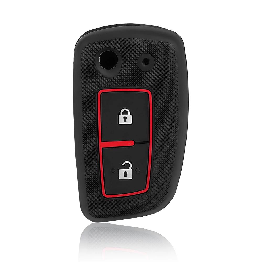 Car Key Fob Cover Case Cap For Nissan Sunny Qashqai J11 X-Trail Murano Kashkay Juke Flip Folding Remote 2Buttons Silicone Case