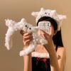 Korean Style Cute Plush Kitten Headband & Hair Clip for Washing Face and Mask Application - Women's Cartoon Hair Accessories