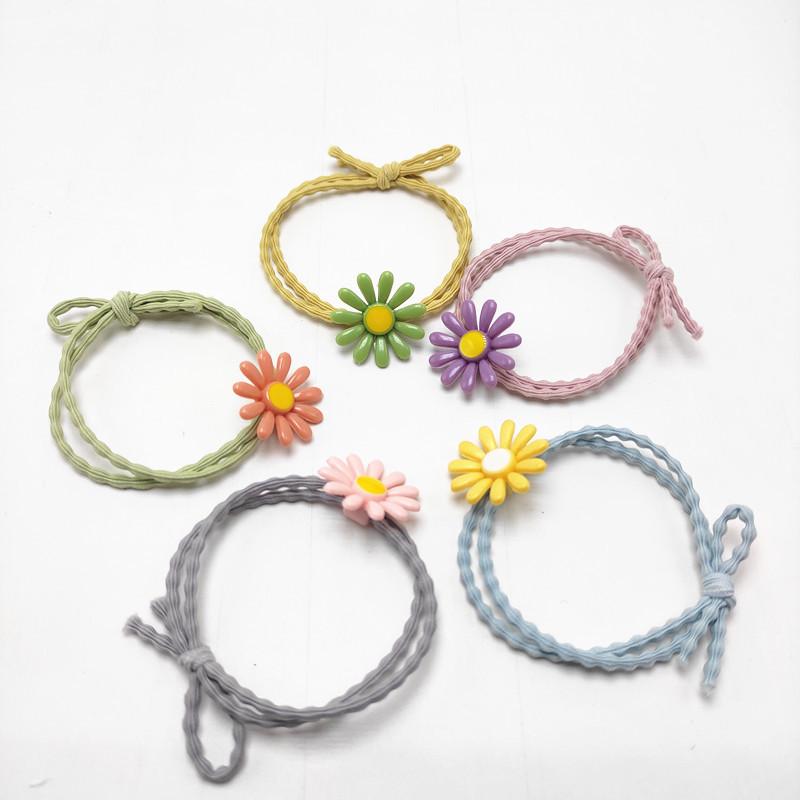 Korean Daisy Hair Scrunchie & Bracelet Dual-Use Accessory