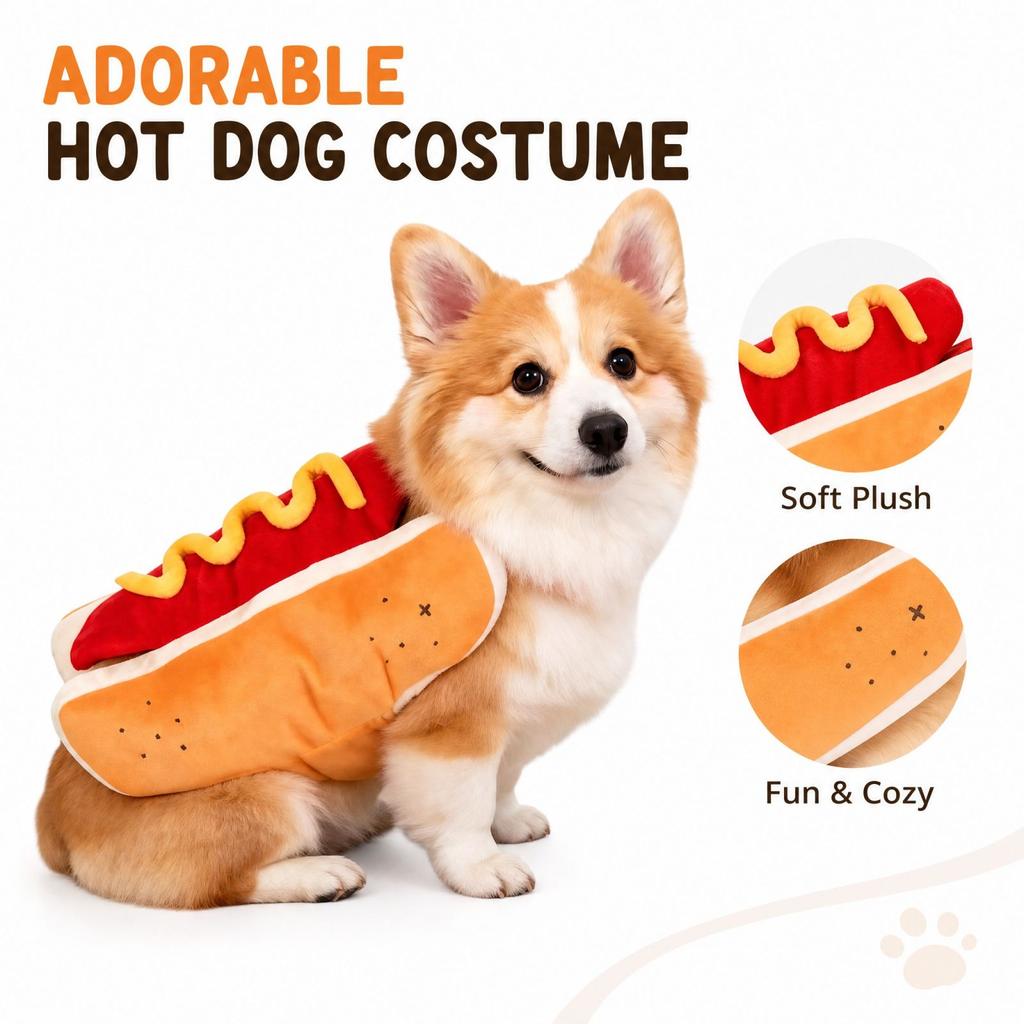 Halloween Funny Pet Costume Outfit for Holiday Party and Themed Dress Up Events