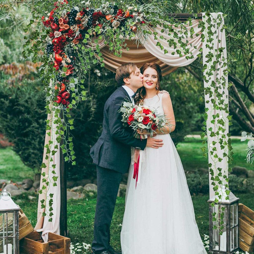 36 Stränge 86 Fuß Künstliche Efeublatt-Ranken-Girlande Kunstlaub Hängende Pflanzen