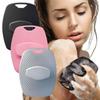 1Pcs New Gentle Silicone Exfoliating Brush Soft Black Grey Massage Bath Brush Body Cleansing Scrubber Bath Supplies
