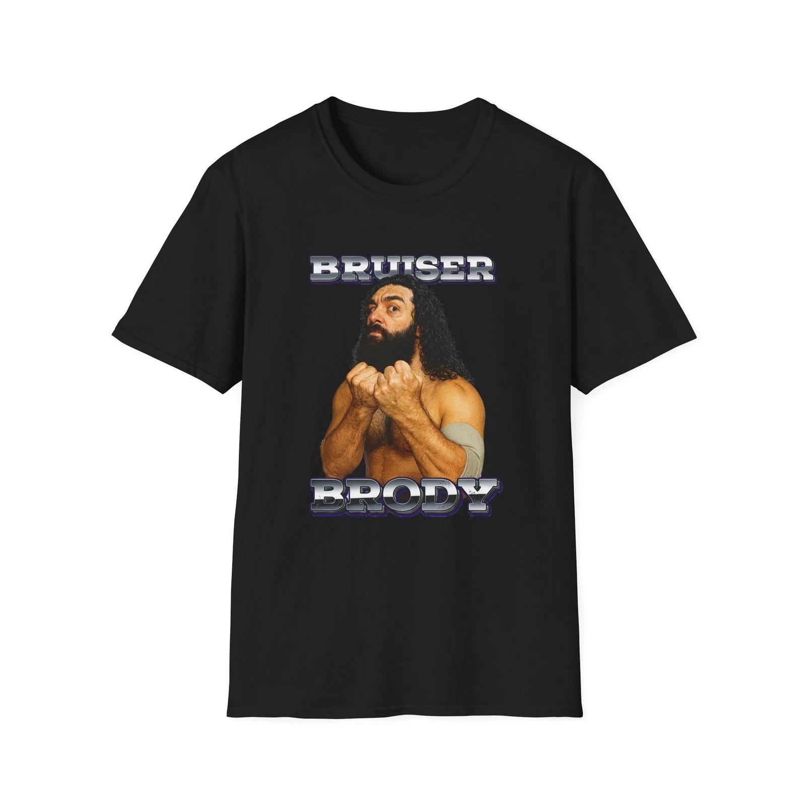 Bruiser Brody Wrestling Tee, Unisex T-Shirt, Softstyle Shirt, Vintage Wrestler M