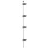Tapis de douche - VIDAXL - Modèle télescopique - Aluminium argenté - 4 couches - Réglable