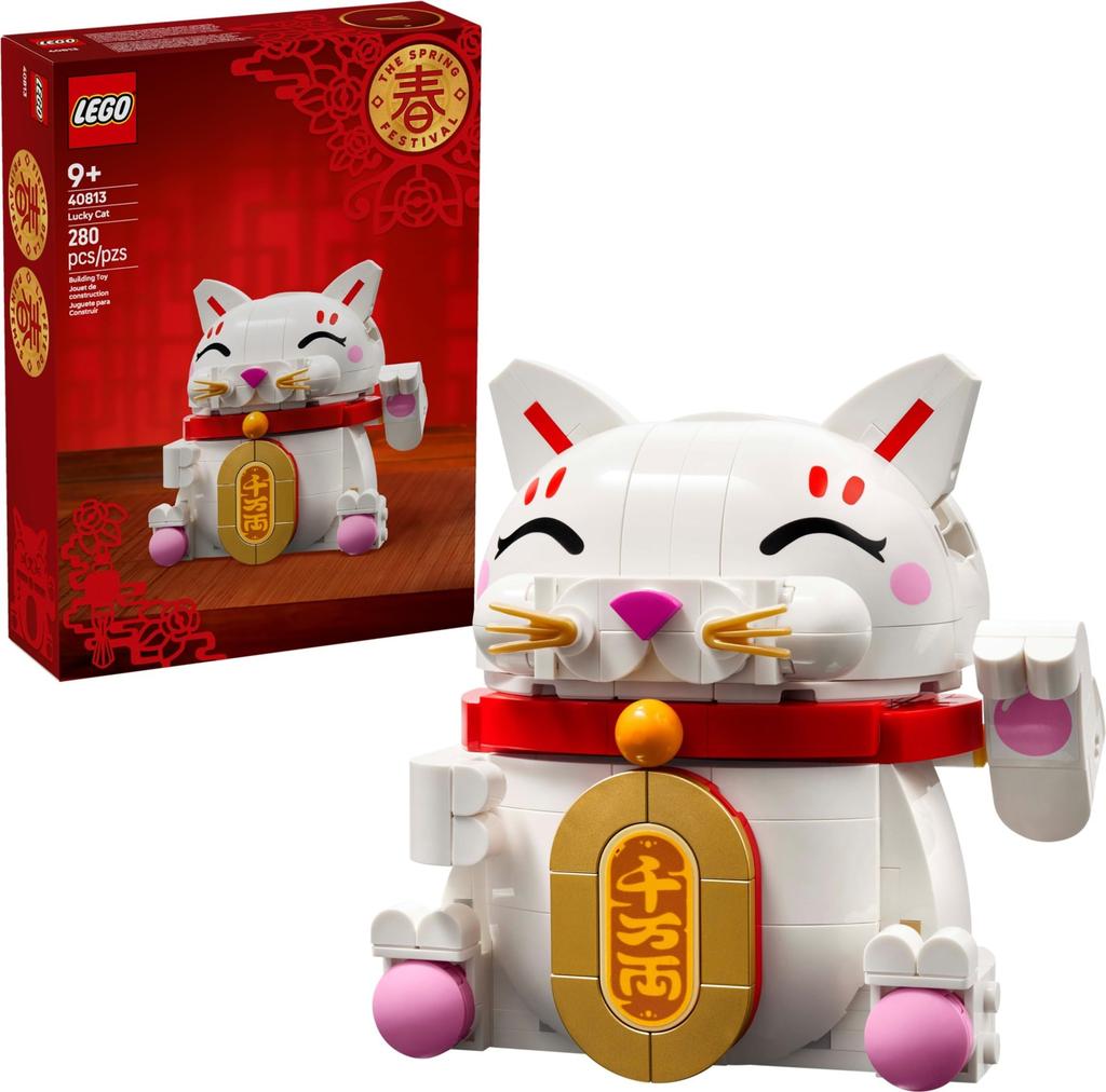 LEGO Maneki-neko (Glückliche Katze) 40813, Spielbausteine, Jungen und Mädchen, Ab 9 Jahren, Inland vertrieben