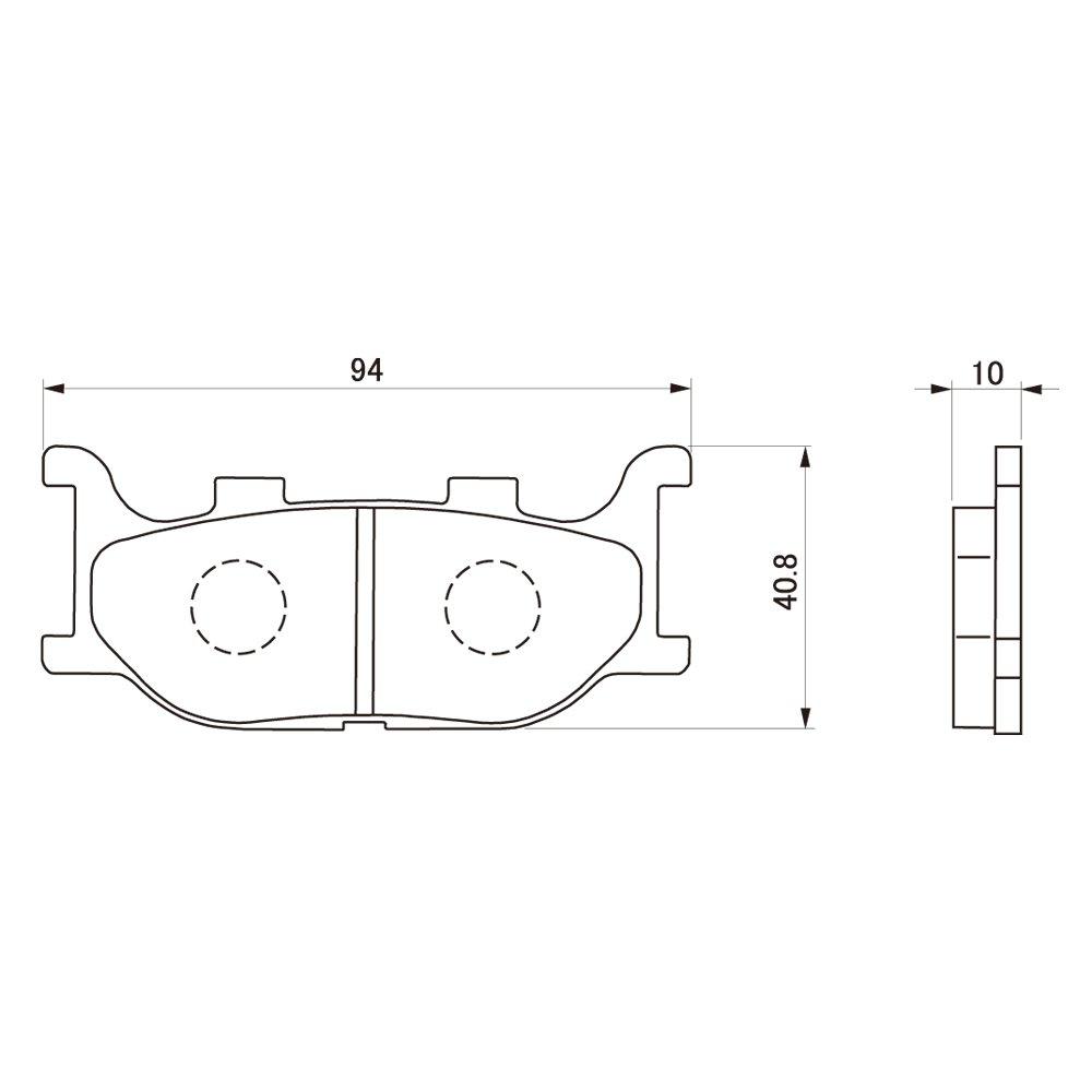 Daytona Motorcycle Brake Pad Hyper Sinter Pad (Sintered Metal Pad) DS1100 (99-08) DS250 (00-17)