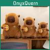 Adorable Purple And Yellow Basketball Capybara Plush Toy With Soft Filling For Cozy Embracing