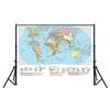 WCIC New Russian Map Series Background Cloth Political Distribution Map World Map