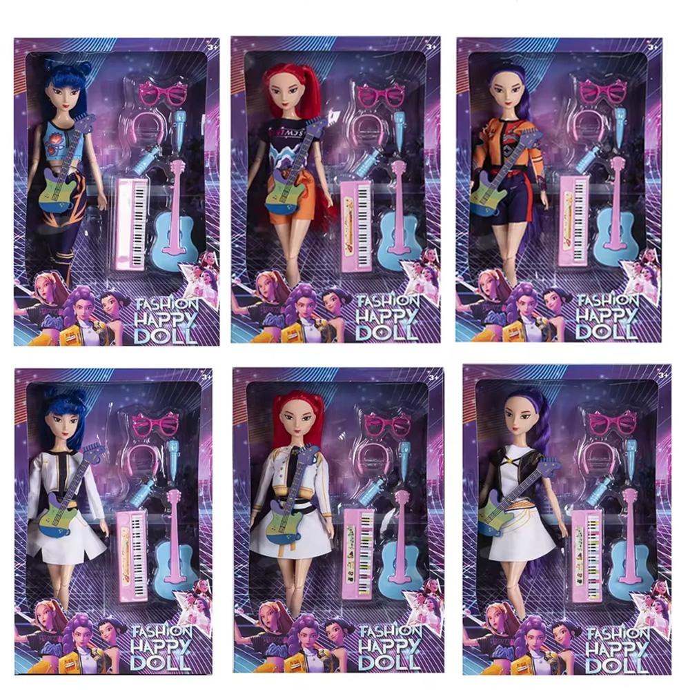 Limited  Sale! 30cm Kpop "Demon Hunters" Anime Character Vinyl Doll - Rumi/Mira/Zoey Idol Figure, High-Quality Birthday Gift