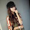 Women Casual Sunhat Fashion Embroidery Lace Cap Decoration Captain Hat Beret