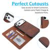 2 in1 Detachable Cards Solt Wallet Leather Flip Case For iPhone 17 Pro Max 16 Plus 15 Plus 14 13 12 11 kickstand Magnetic Cover