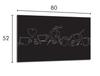 Glass Hob Protector 80x52 Black