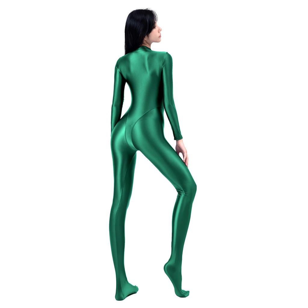 Mnemosyne series glossy oil bright competition tail wave surfing joint body hot spring skinny pull tight swimsuit in front of the legs [AMORESY]