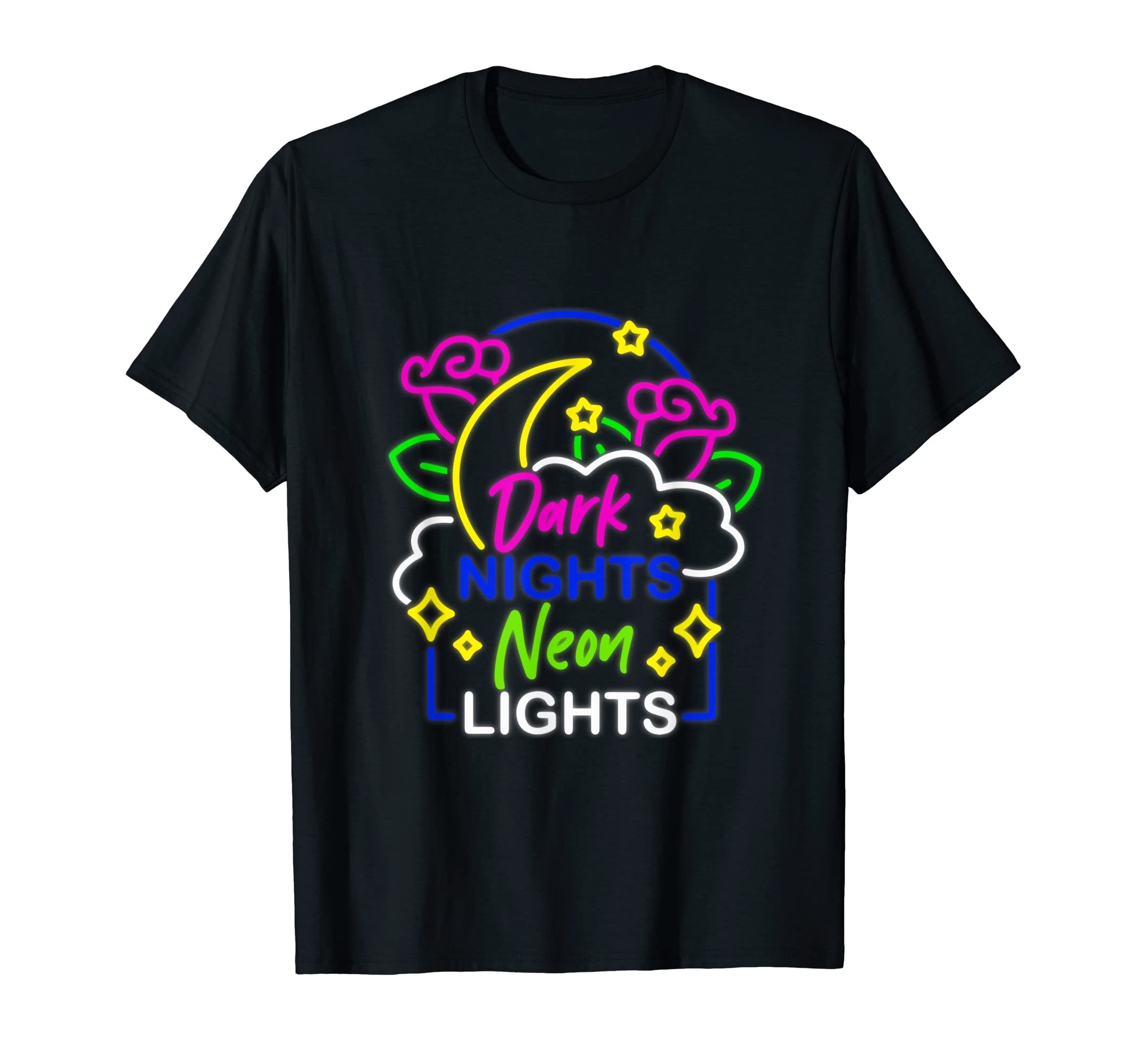 

Dark Knight Neon Light Gothic Occult Grunge 90s T-Shirt