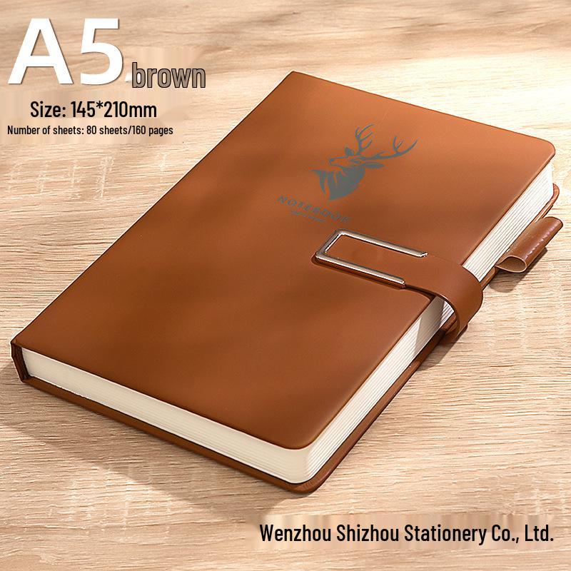 Personalized A5 Business Notebook with Logo - Thick Notebook for Office, Meetings, and Diary Use