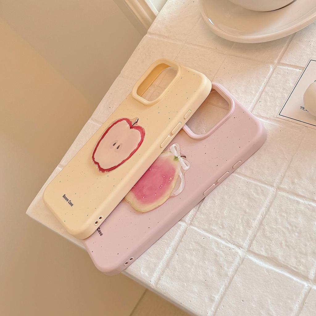 3D fruit suitable for Apple17pro max Phone case iphone16Silicone1314Niche15