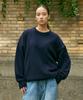 MINIMALPROJECT Wool Embroidered Round Knit Mnt103 [Navy]