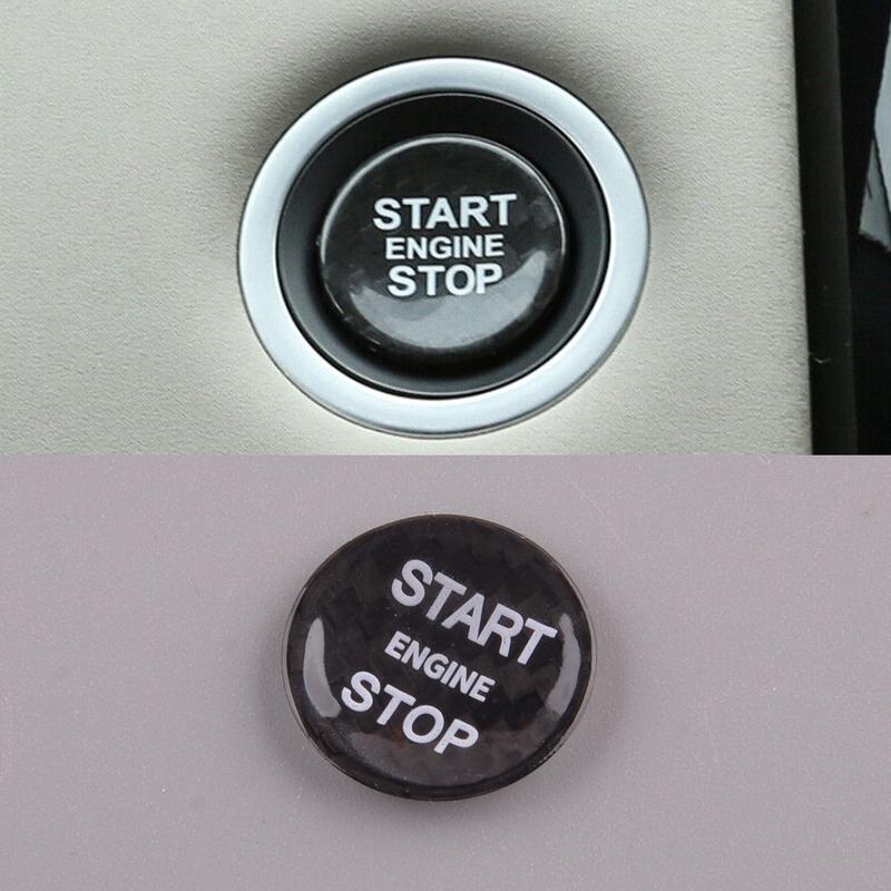 

Ignition Start Button Switch Cover Trim Fit For Jaguar XJ 2018 2017 2016 2015 2014 2013 2012 2011 2010 Black Carbon Fiber