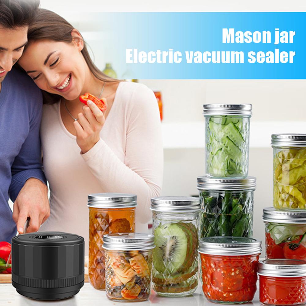 Mason Jar Vacuüm Sealer Met Drie In Één Functies Automatisch Stoppen Usb Opladen