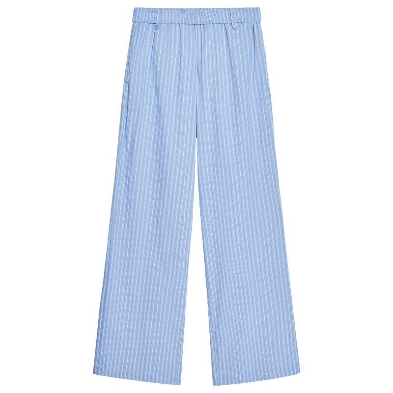 Zaprha 2025 New Arrival Fashion Loose Feeling Stripes Plaid Mid Waist Casual Pajamas Style Pants Female 6929414