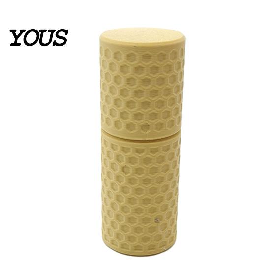 Office Storage Solution 3D Printed Cotton Swab Organizer Box, Sealed with Dustproof & Moisture-Proof Lid, Plastic Bin Lid Honeycomb Texture