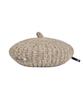 Bajal Safety Pin Knit Beret Dark Beige