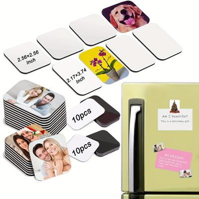 20 Stück Sublimationsmagnet-Rohlinge, Sublimations-Kühlschrankmagnete, Kühlschrank-Weichmagnet-Aufkleber-Rohlinge, Produkte für Heimwerker, Heimküche, Dekoration