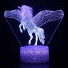 Acrylic Unicorn Night Light with Remote and Touch Control