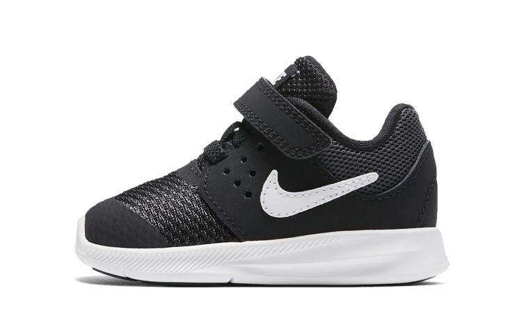 

Nike Downshifter 7 Slip Resistant Cushioning Low top Running Shoes Black White Infant And Toddler 869974-001 22