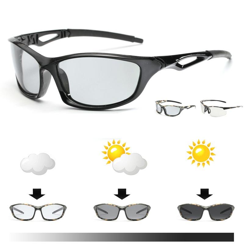 Comfortable Anti-glare Polarized Photochromic Sunglasses For Men With Uv400 Protection