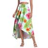 Women's Fashion Casual Printed Slit Ruffle High Waisted Fluttering Shorts Skirt
