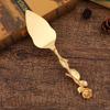 Creative European Dessert Baking Tools: Two-Piece Knife & Spatula Set with Rose Handle
