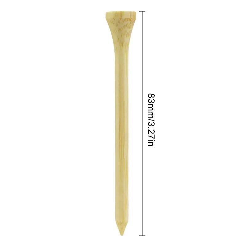 100 Count Golf Tees Bamboo Tee Golf Balls Holder 4 Sizes Available Stronger Than Wood Tees Drop Ship 42mm 54mm 70mm 83mm