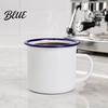 Retro Enamel Mug Smooth Lead Handle Durable Style Coffee with Water Cup Free Drinking Vessel Surface Portable for Hot