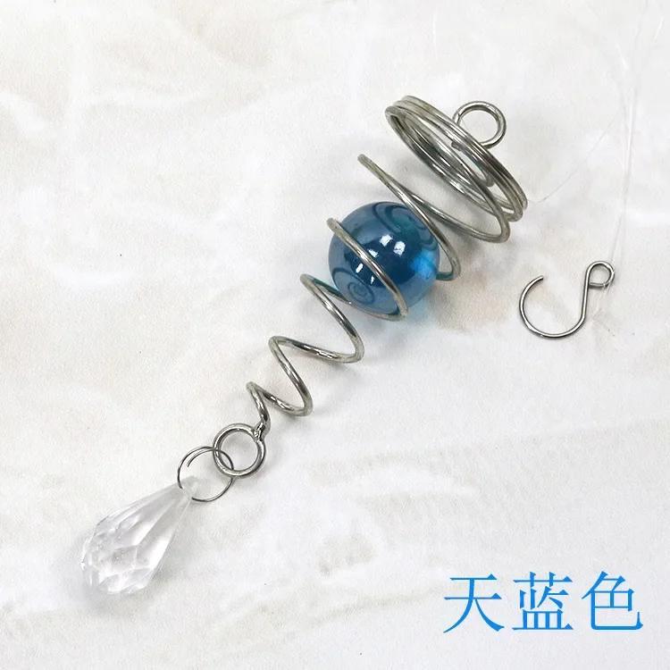 

1 шт. Подвески на окно, украшения для дерева, вращающийся хвост, ветряной колокольчик, хрустальный стеклянный шар, подвеска-маятник, для сада, детской