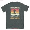 I M Running for a Cause Have To Poop Toilet T Shirt Vintage Washed Graphic Top For Everyday Wear Fashion Stretched