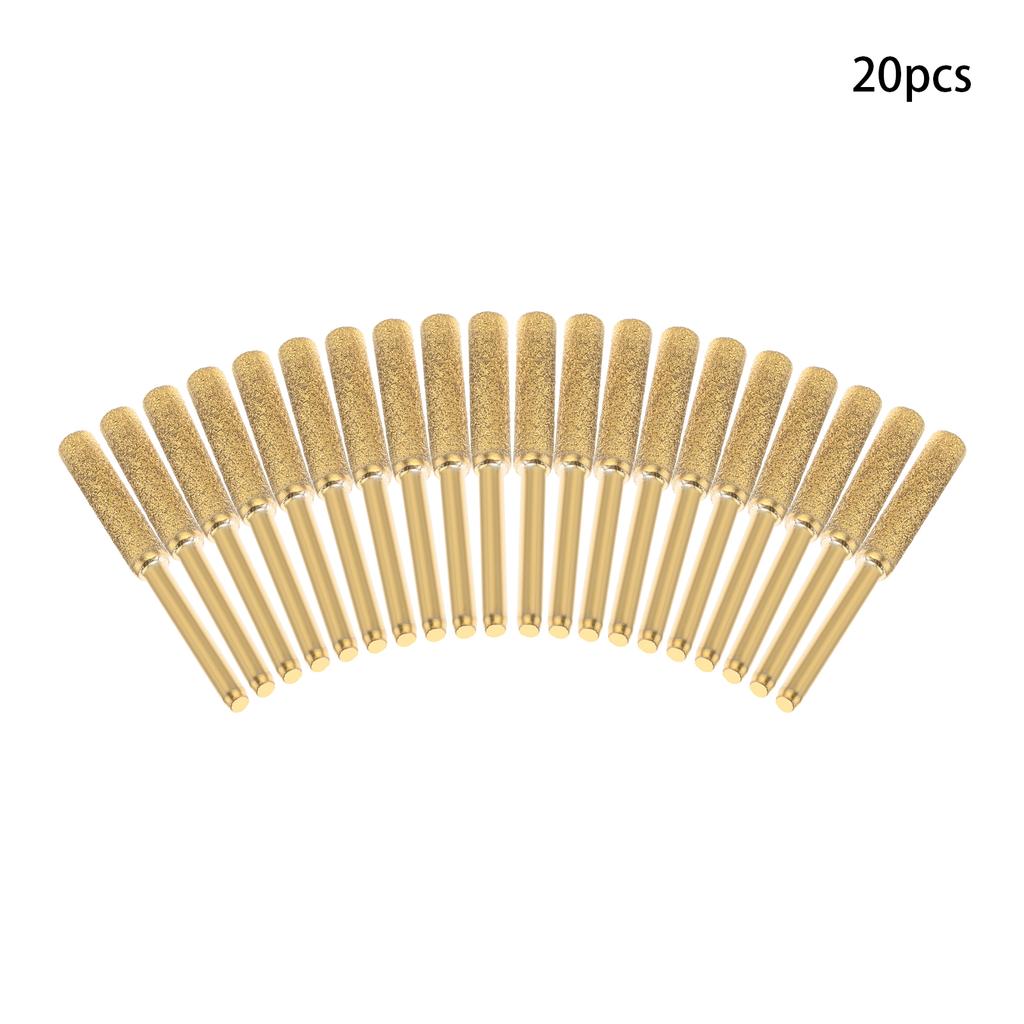 20Pcs Chainsaw Sharpening Grinding Stones Chainsaw Burr Grinding Head File for Sharpening Chainsaw Blade Polishing Grinding Tool