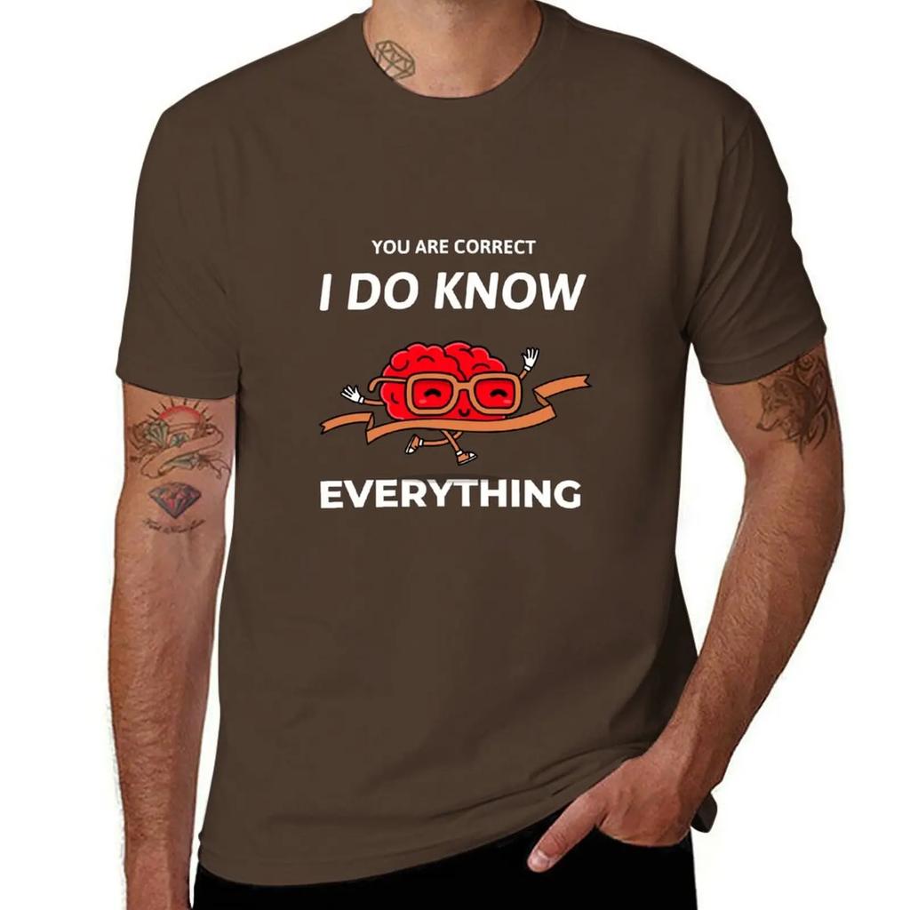 Funny T Shirt  YES I KNOW EVERTHING TShirt plain sublime designer t shirt men