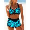 Women's Tank Top, Square Pants, Two-piece Swimsuit, Maple Leaf Print Tank Top, Holiday Beach Jacket S-6XL