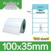 100x100x150 Durable Thermal Waybill & Barcode Label Paper