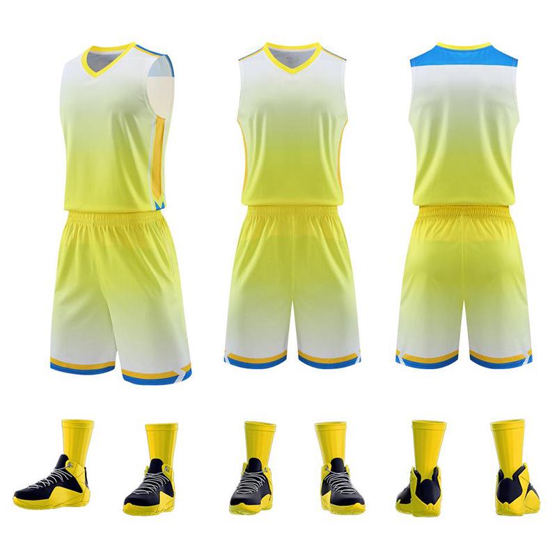Customizable Men's and Women's Breathable Basketball Training Camp Jersey & Shorts Set
