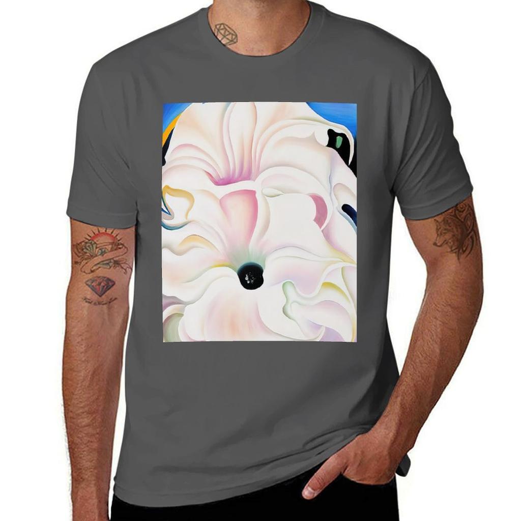 Georgia Okeeffe Bella Donna Tshirt Basic Solid Color Casual Tee Shirt Tshirt